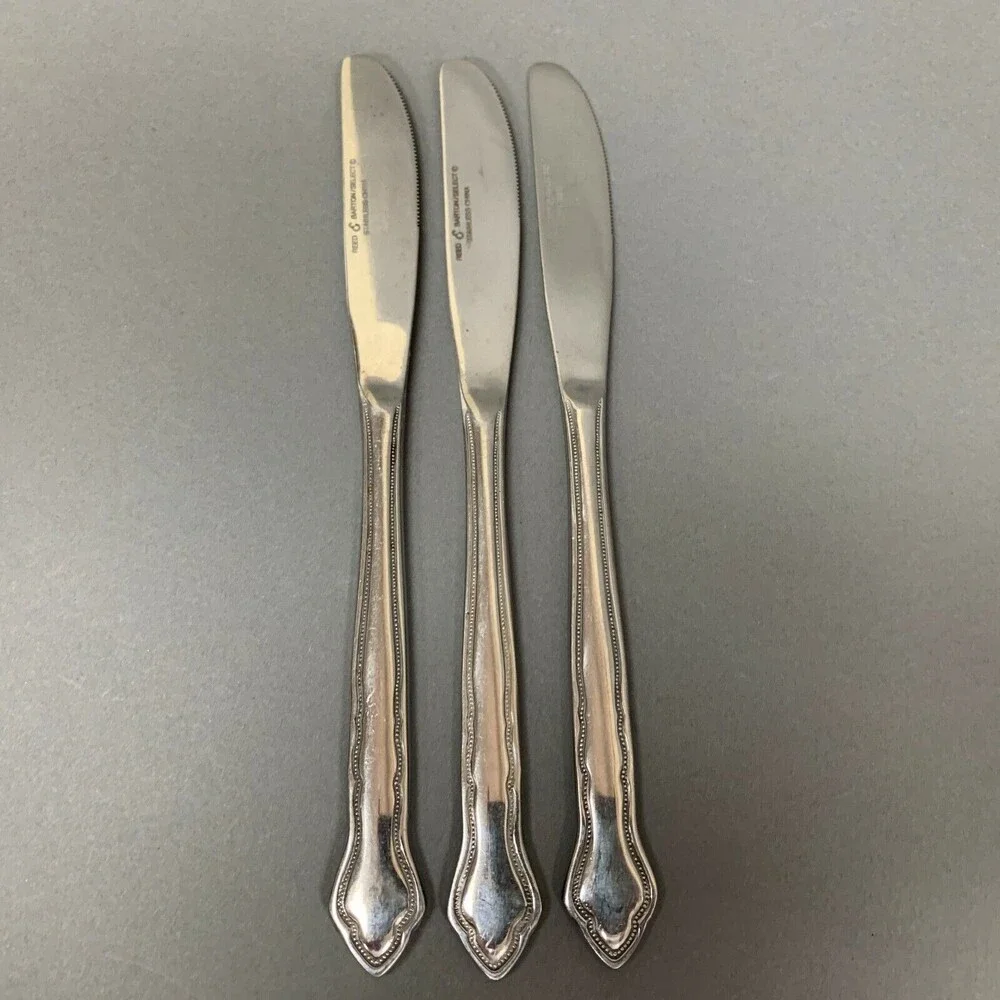 Reed & Barton Select Carriage?‎ Knives Stainless Steel Flatware Lot of 3
